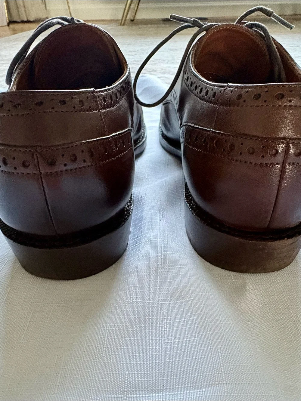 BLKBRD “Stefano” Cap-Toe Brogue Derby Shoes - Size Men’s US9 - Rubber Half Soles